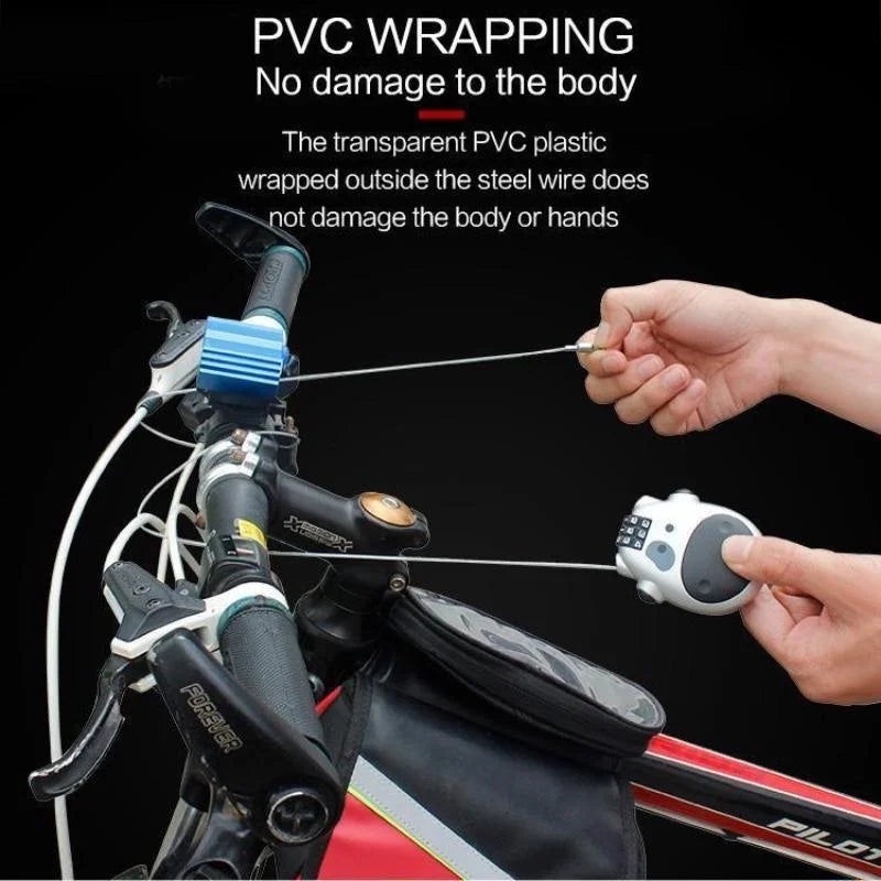 Retractable Combination Cable Lock