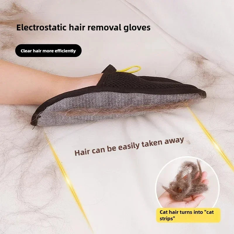 Efficient Pet Hair Cleaning Gloves Depilation Brushing Tools For Dog Cat Grooming Soft Brush Removes Hair From Sofa Carpet