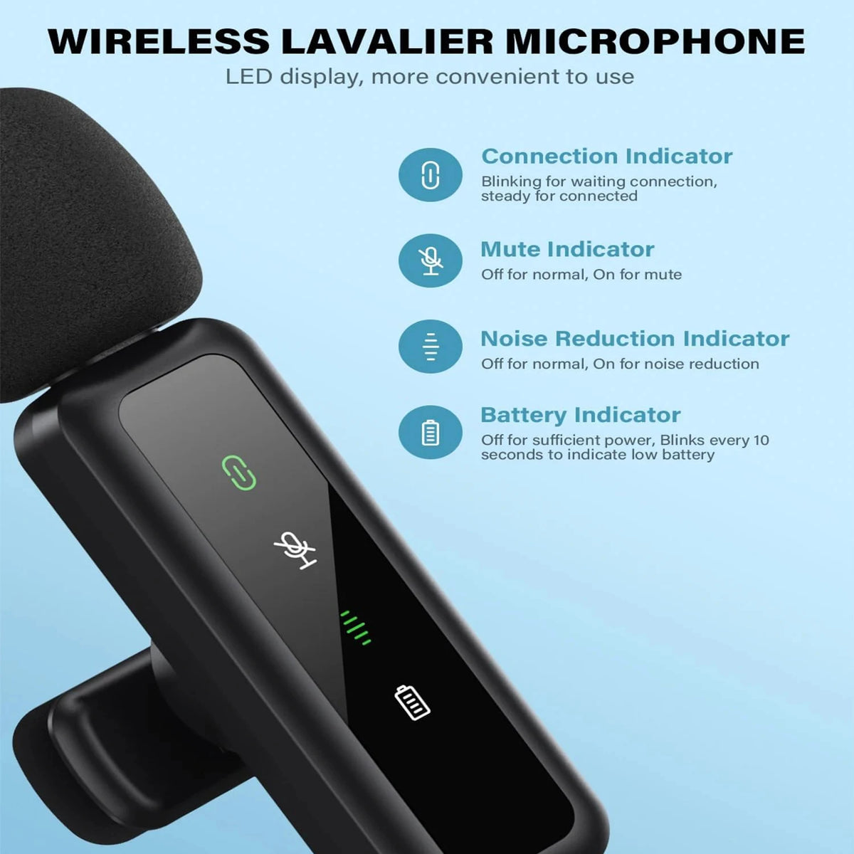 Wireless Lavalier Microphone - Phone Connector Options