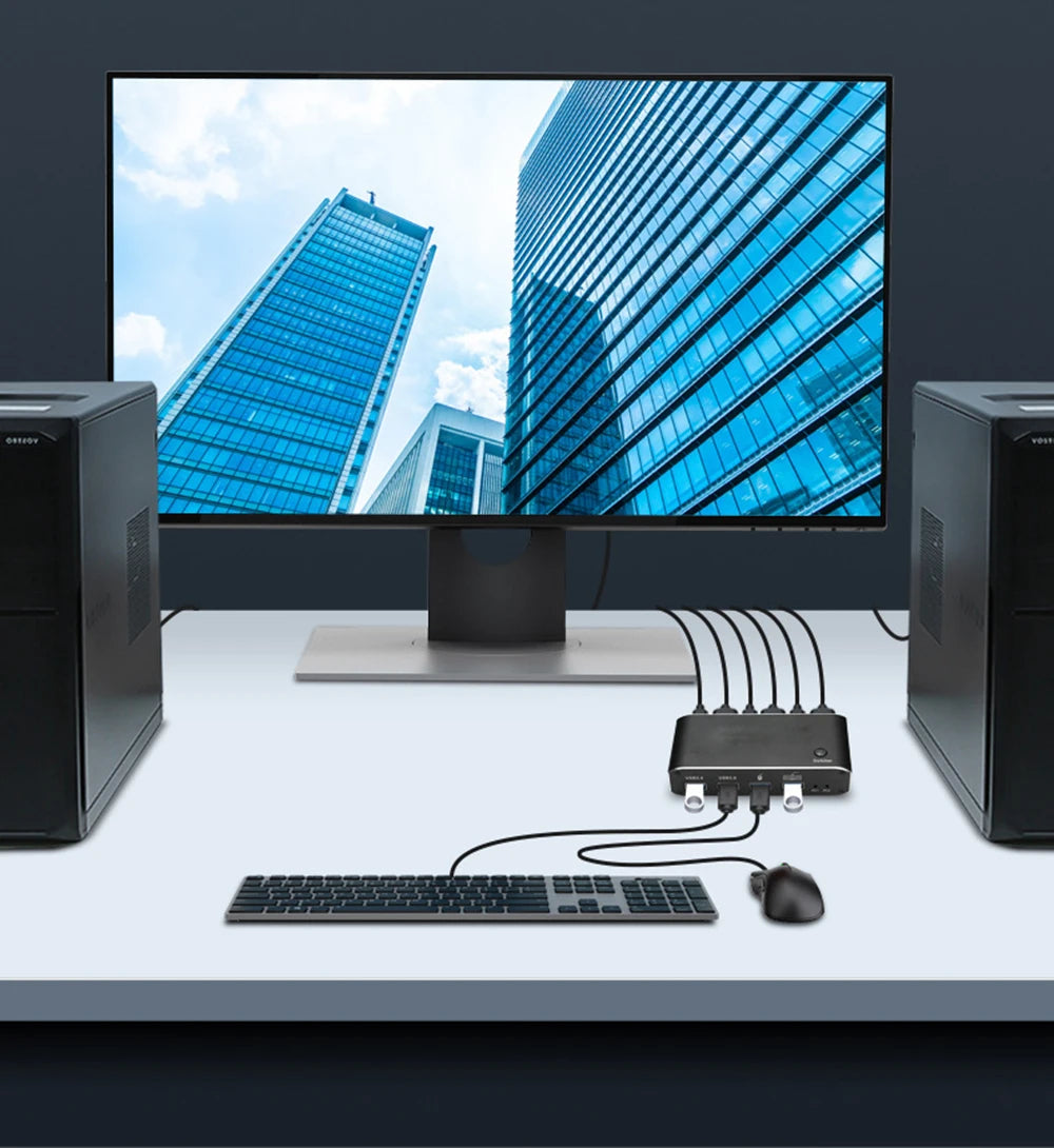 Two-Computer HDMI USB 3.0 KVM Switch