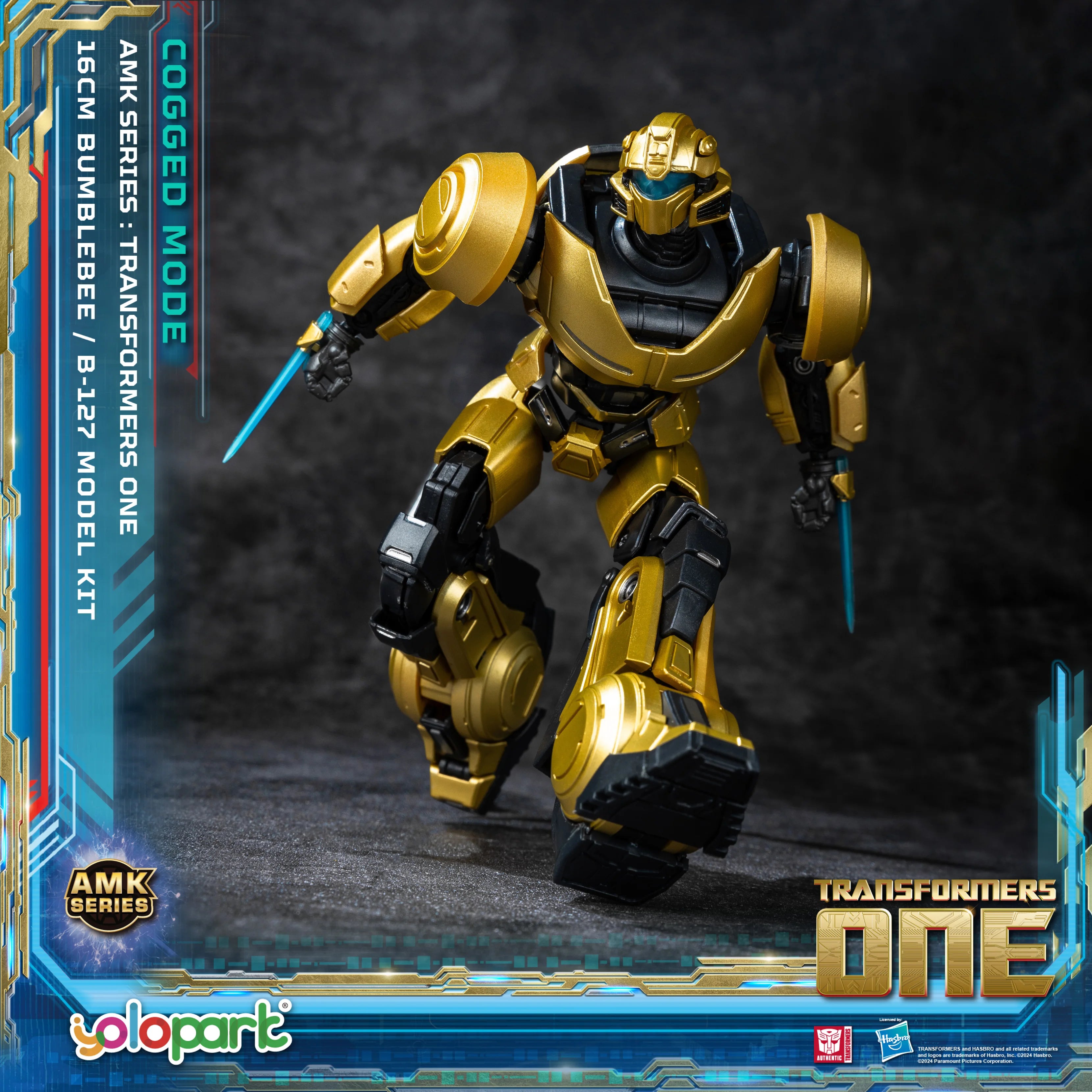 YOLOPARK Bumblebee Transformers figurka v ozubeném režimu
