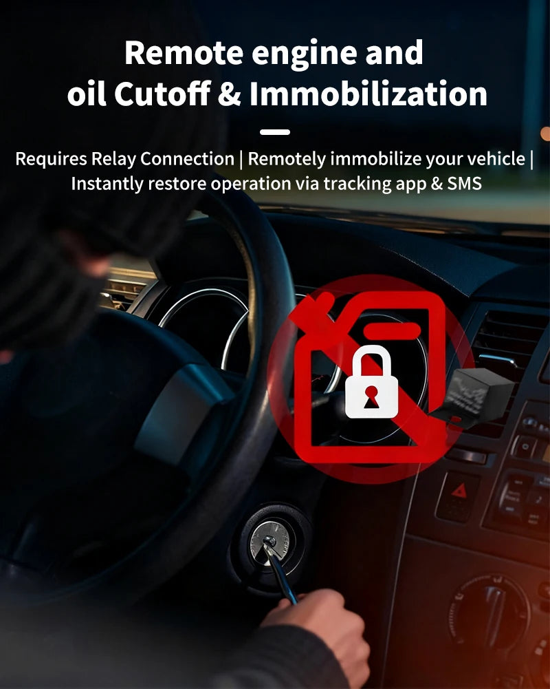 TrackerKing Vehicle Car Motorcycle GPS Tracker Oil-Cut ACC ALARM Android IOS APP J16/EC33