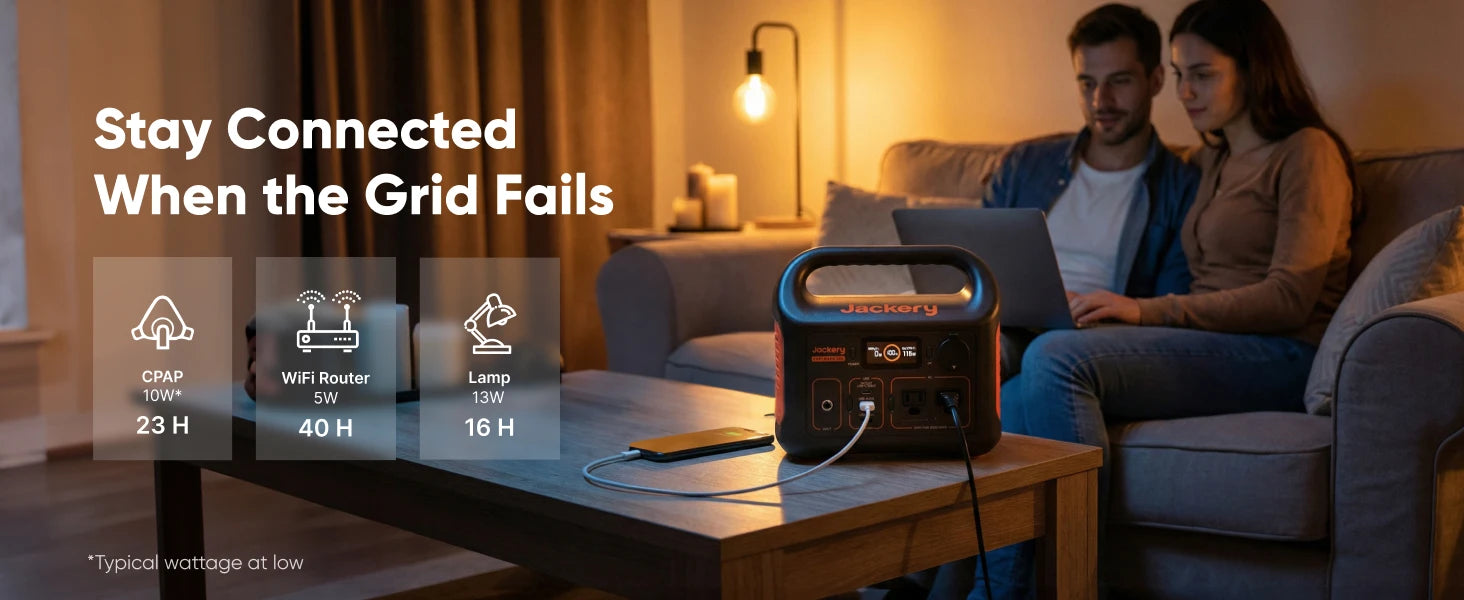 Jackery Explorer 300 Portable Power Station with 5M Cord