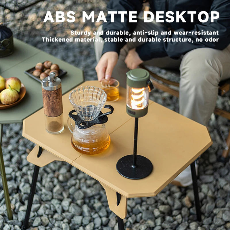 Ultralight Folding Camping Table with Dual Height Settings