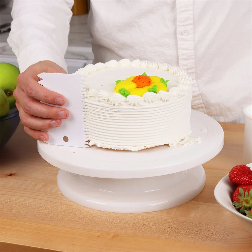 Rotating Cake Decorating Turntable, Set Options