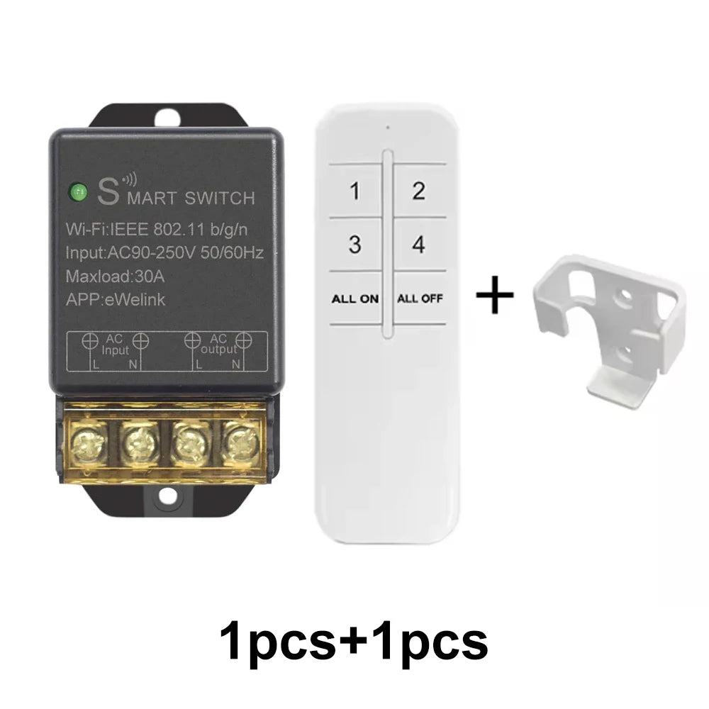KR2201BY Wi-Fi Relay Switch for eWeLink, Optional Remote