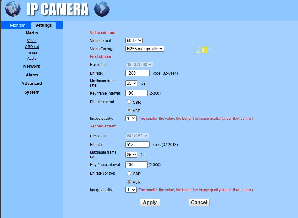 Mini POE IP Security Camera with Motion Detection and Audio