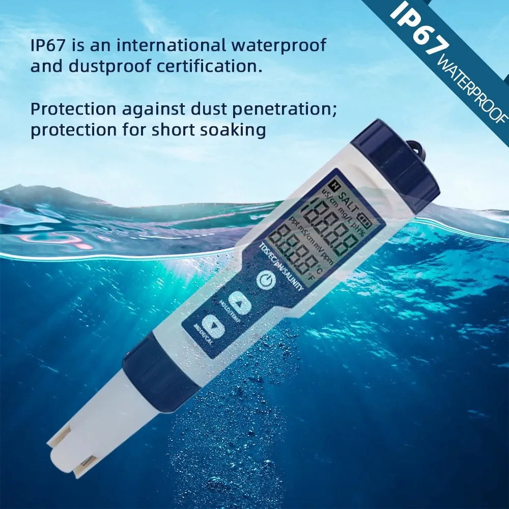 Five-in-One Digital Water Quality Tester
