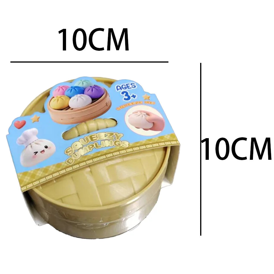 Glitter Dumpling Squishy Stress Relief Toy with Box
