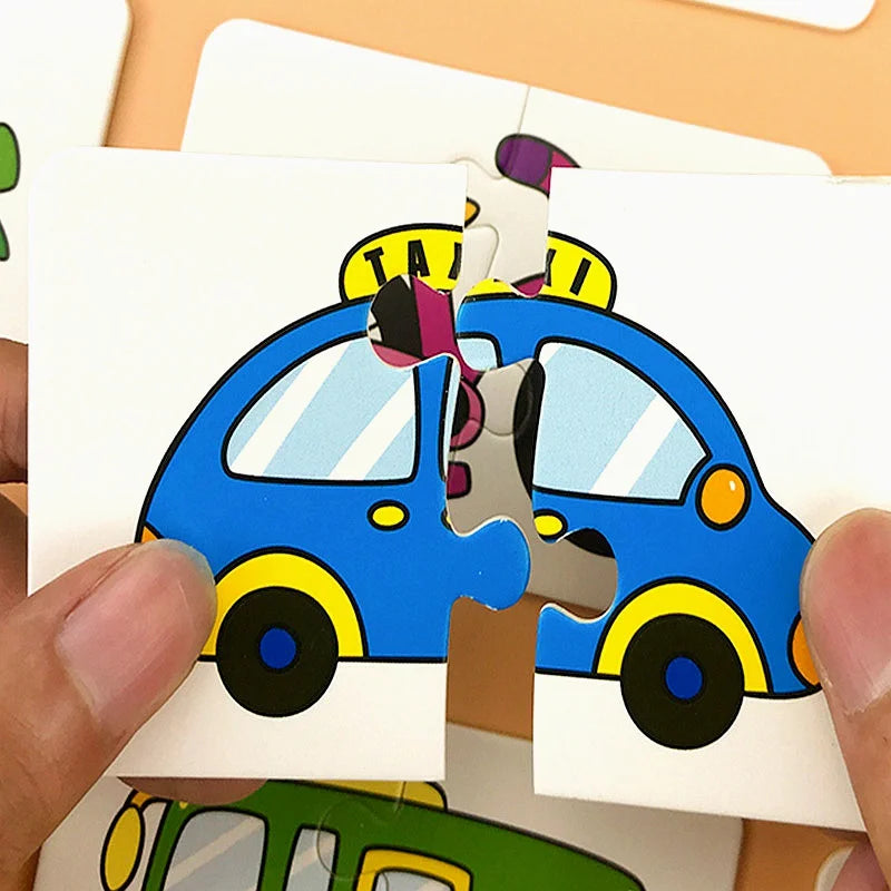 Baby Puzzle Montessori Educational Toys Wood 3D Puzzle Games Iron Box children Puzzles Jigsaw Wooden Puzzles For Kids 2 3 4 Year