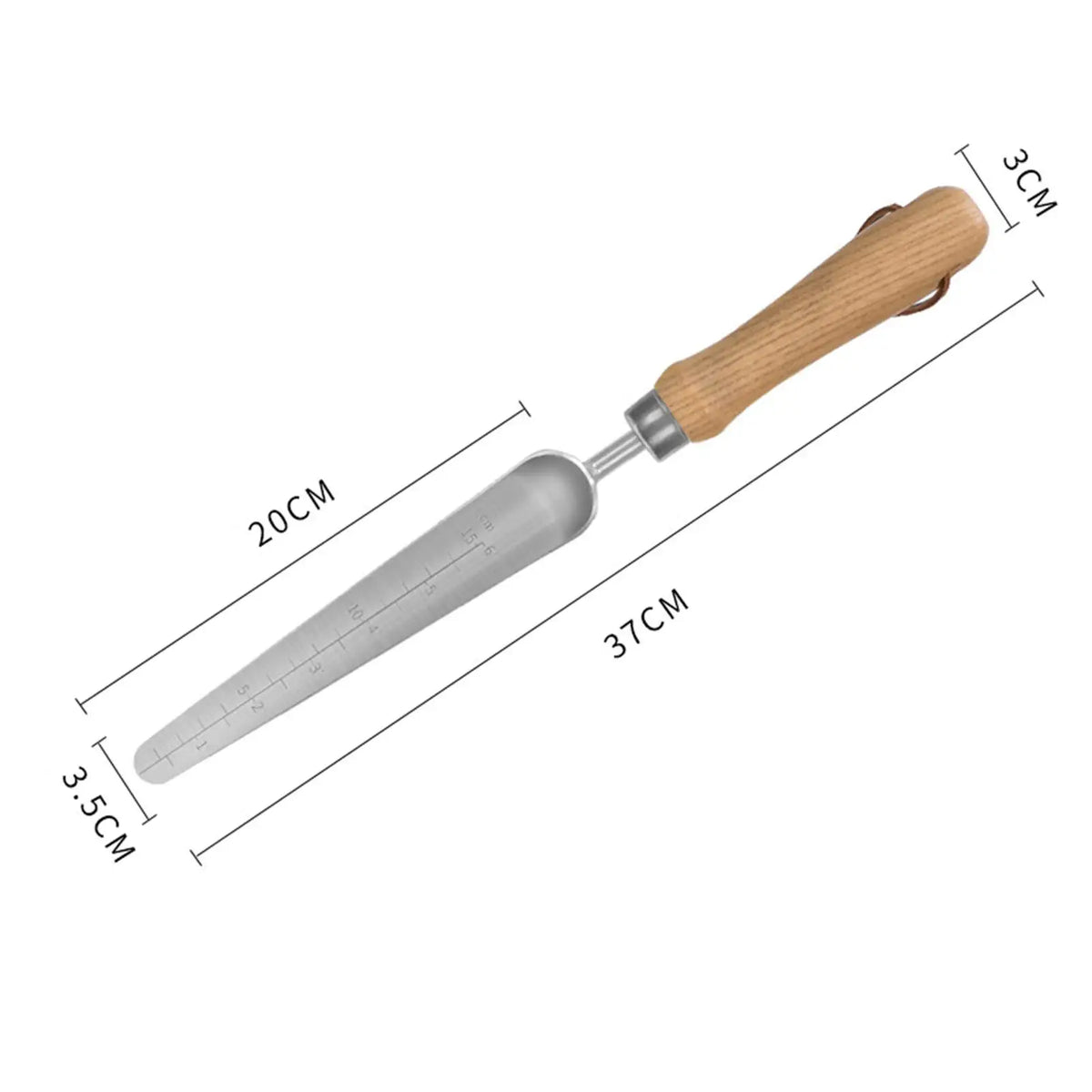 Stainless Steel Hand Garden Shovel with Scale