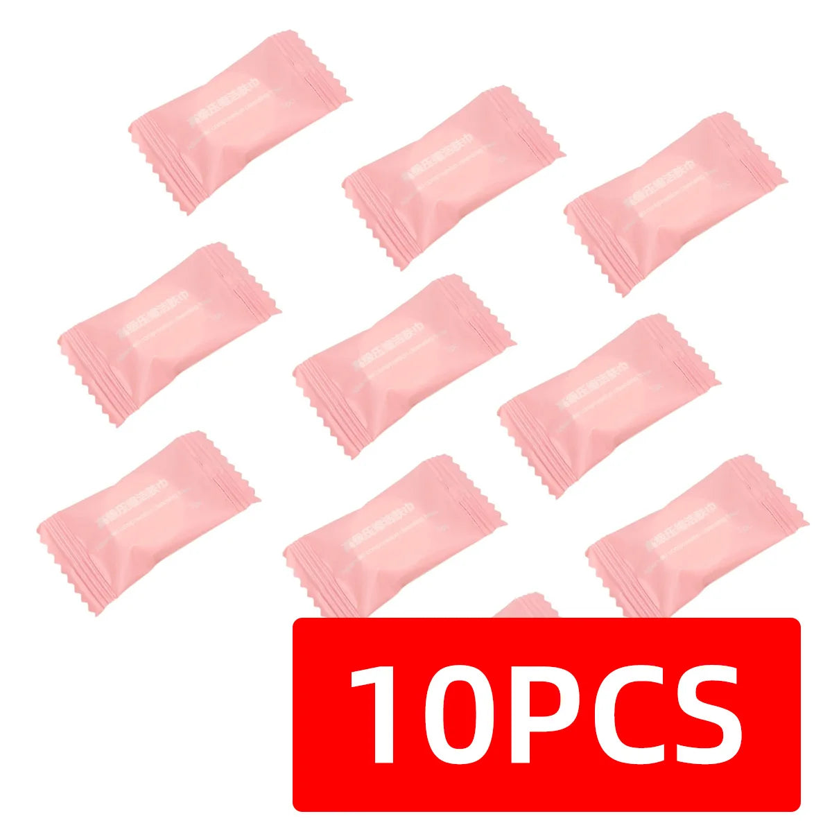 Compressed Cotton Face Towels for Travel, Camping and Daily Use