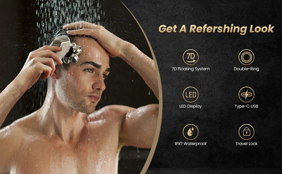 Electric Shaver for Men 5‑in‑1 Grooming Kit