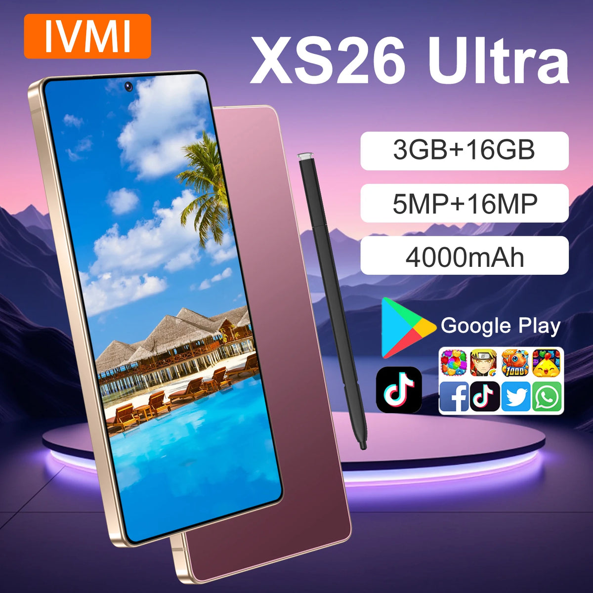 XS26 Ultra 6.9-Inch Dual-SIM Android Smartphone