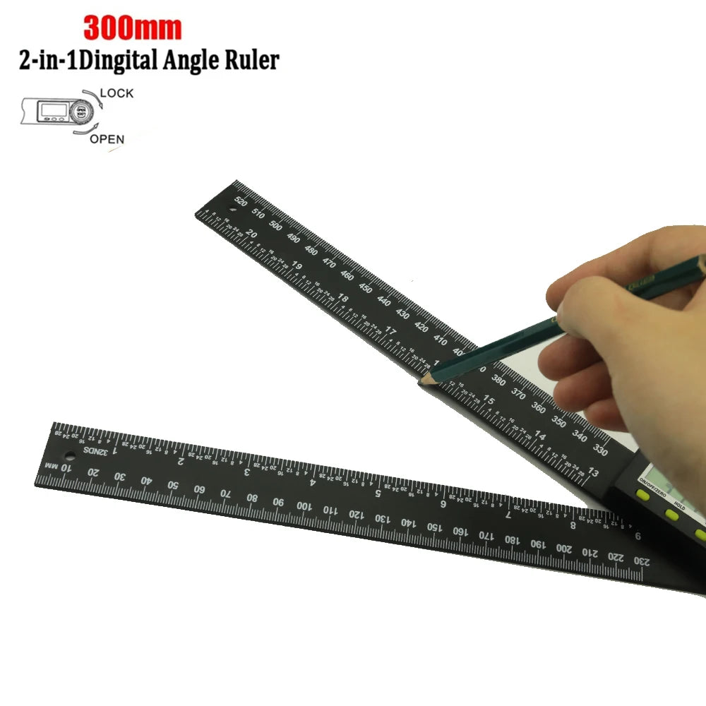 Digital Angle Ruler - 200 or 300 mm