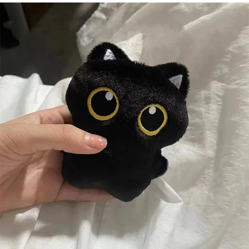 Black Cat Plush Bag Charm, 1 or 2 Pieces