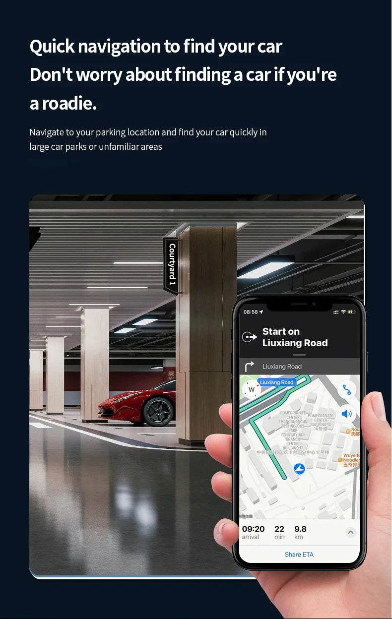 Universal Mini Car Charger Cigarette Lighter USB Type-C Adapter Hidden GPS Locator Track For IOS Apple System Find My