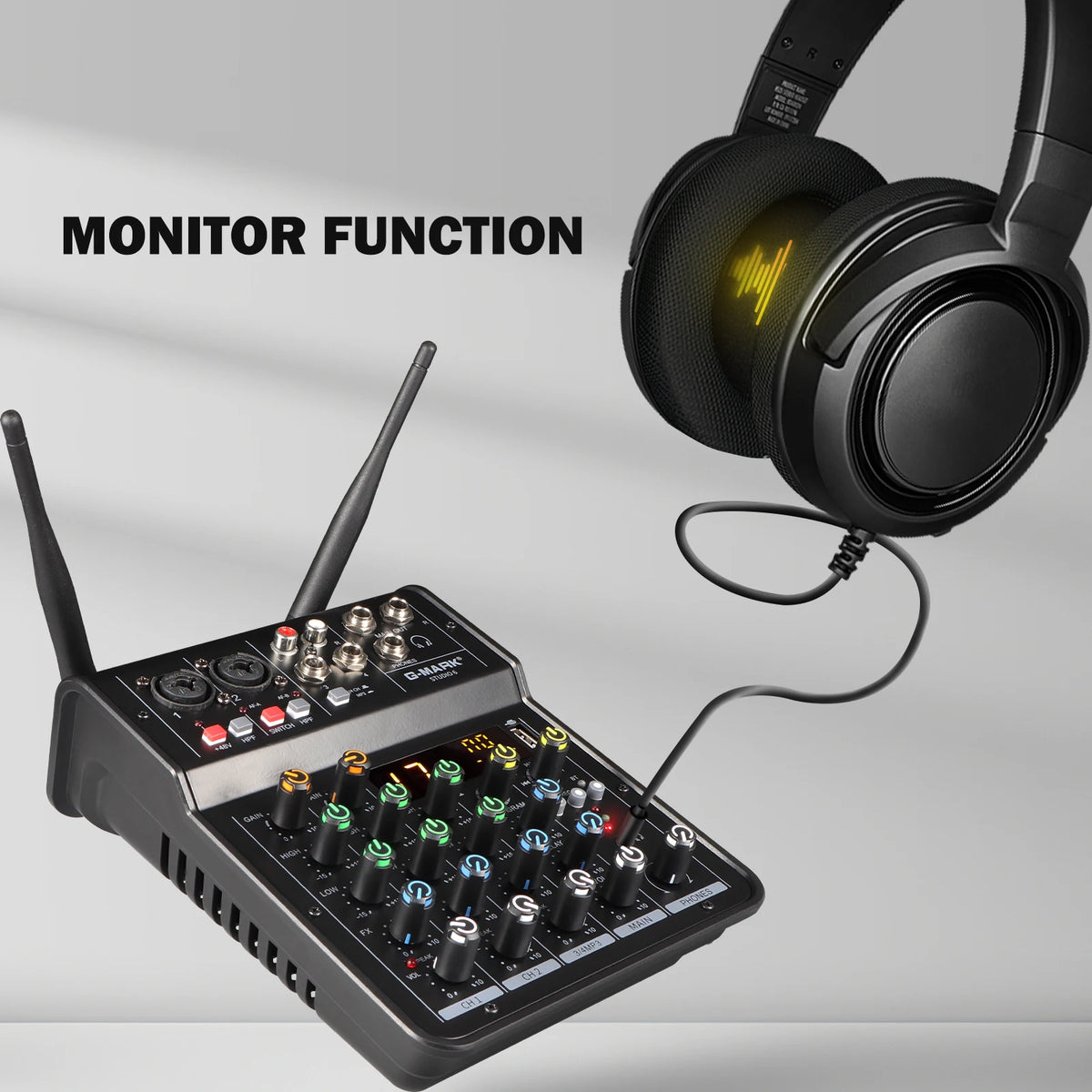 Studio 6 Audio Mixer with Bluetooth and USB