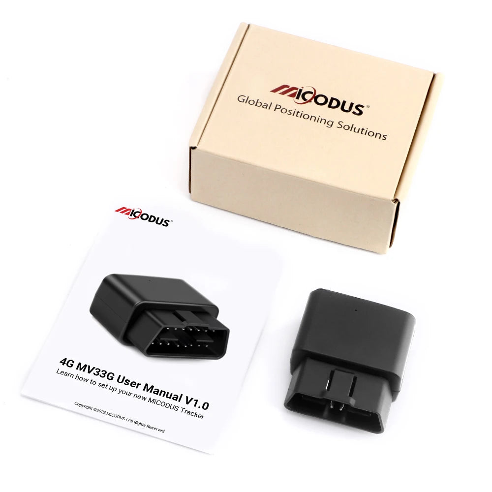 MiCODUS Mini OBD GPS Tracker 4G MV33G 9-40V Car Tracking Device Anti-theft Low Battery Alert Car Tracker Free APP