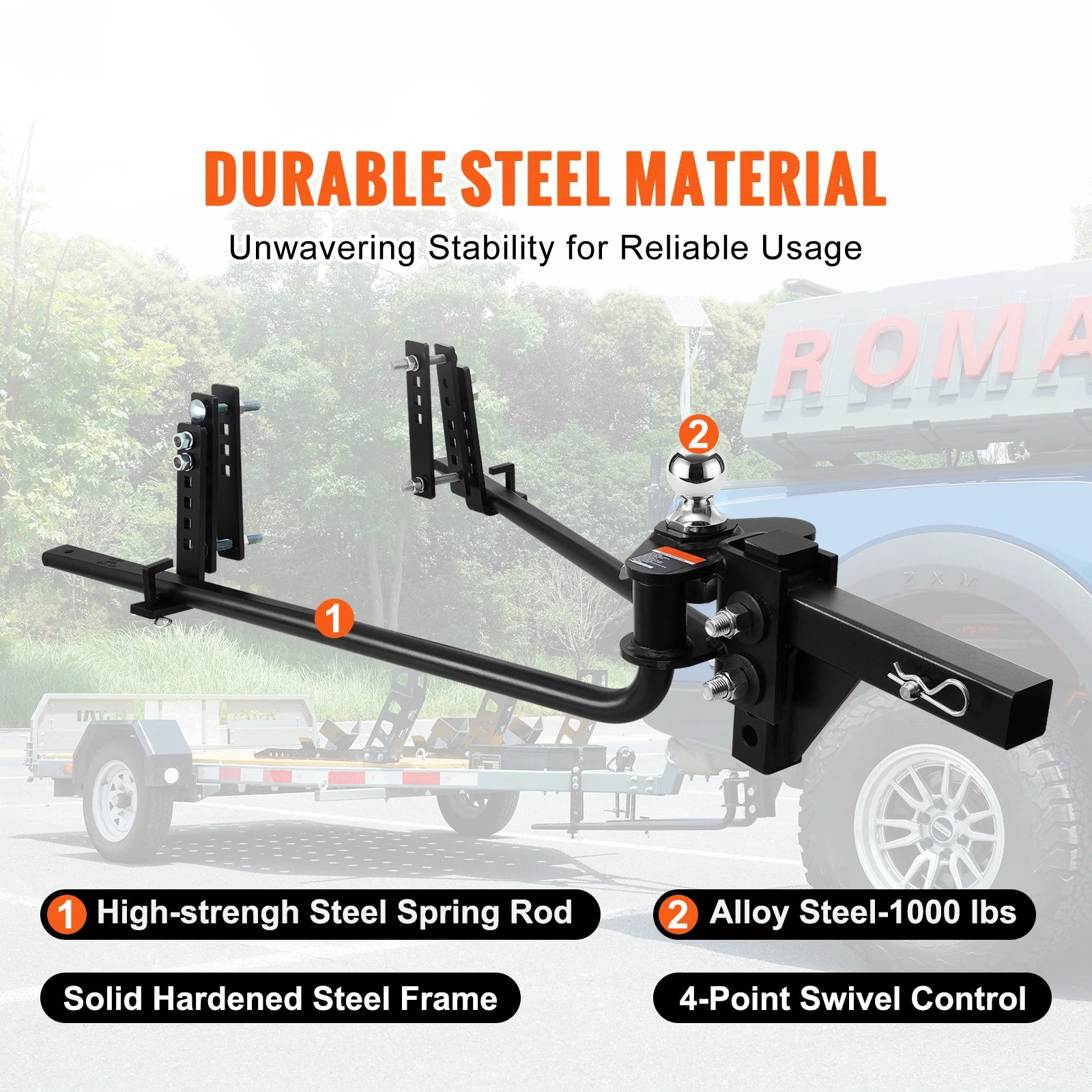Weight Distribution Hitch with Sway Control 1000 lb Capacity Kit