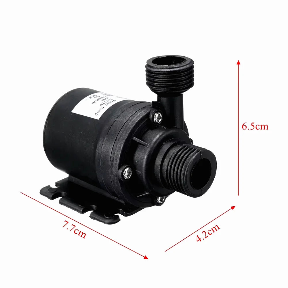 Water Pump 12v High Pressure Ultra Quiet Solar DC 24V Lift 5M 800L/H Brushless Motor Submersible Water Pumps Quick Break Joint