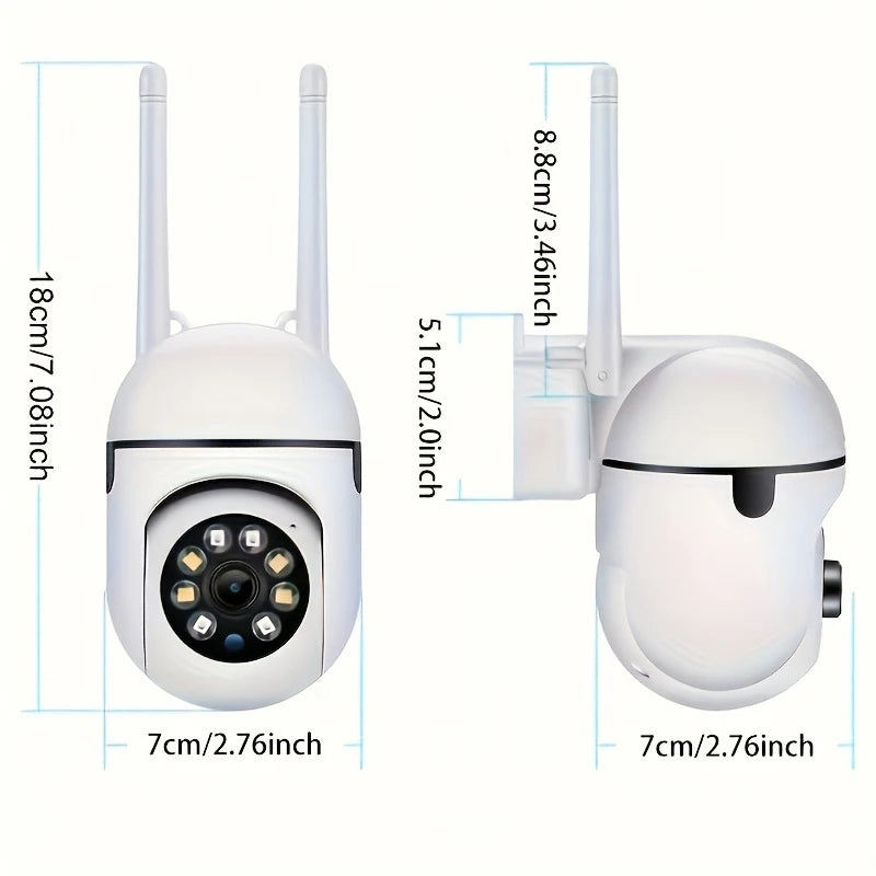 Wireless 1080P HD Indoor/Outdoor Security Camera with Color Night Vision and 2-Way Audio