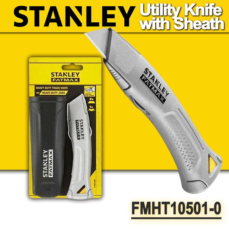 STANLEY FATMAX Heavy Duty Utility Knife with Sheath and 3 Blades