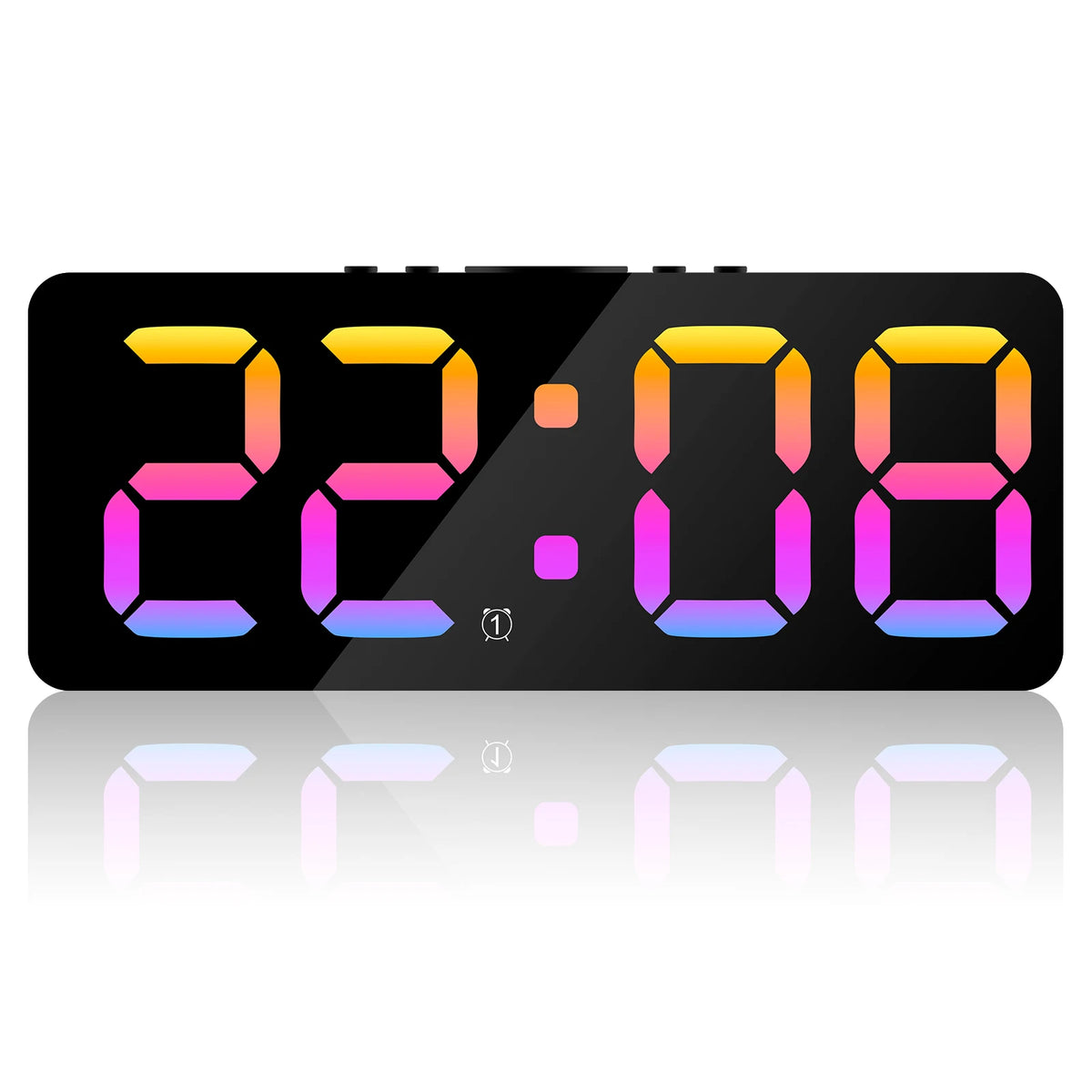 LED-wekker met twee alarmen en USB-poorten
