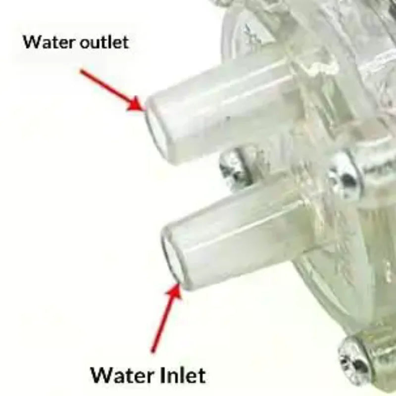 Mini-membraanwaterpomp, 12 V of 24 V