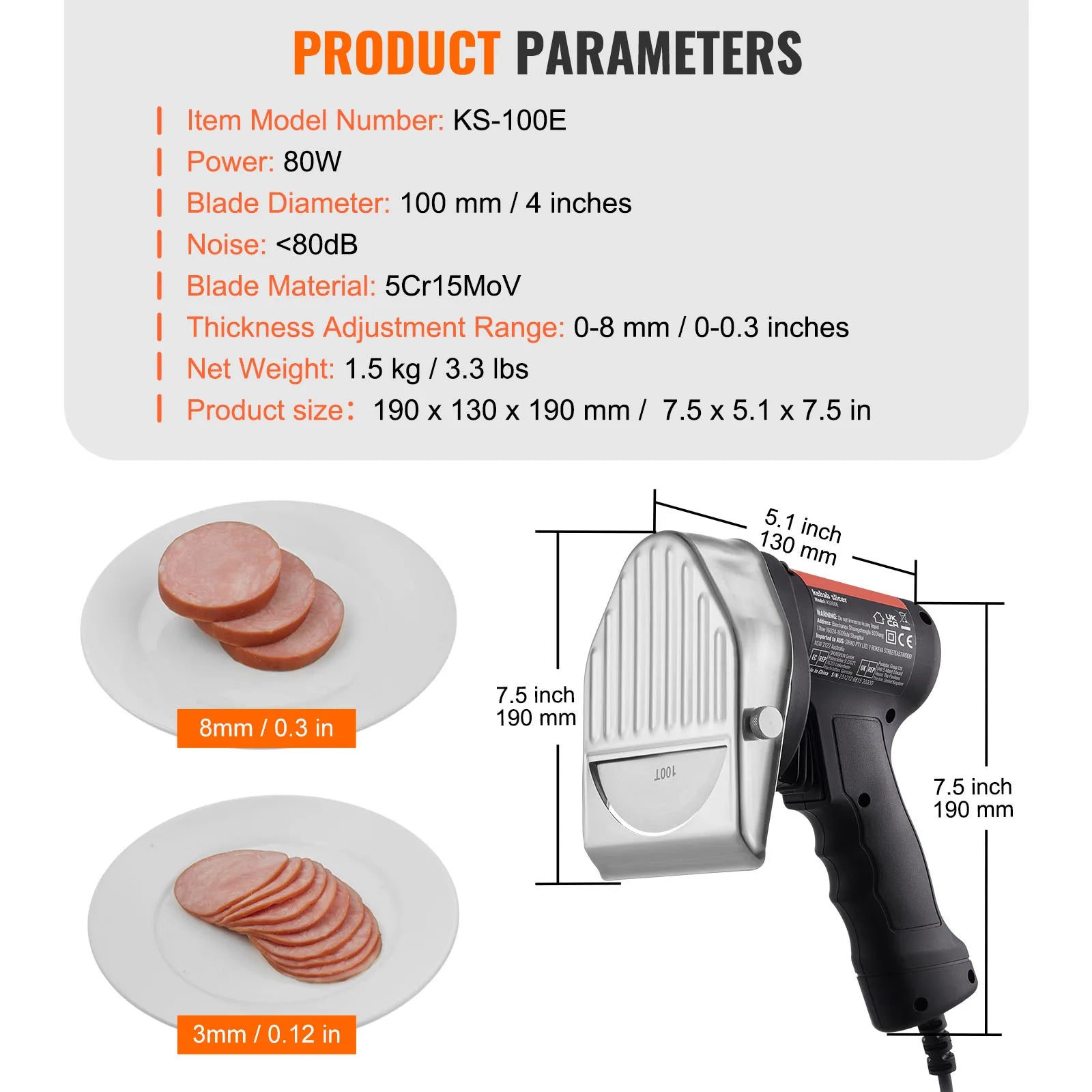 Kablosuz Elektrikli Döner Bıçağı 100mm Paslanmaz Çelik Gyro Kesici
