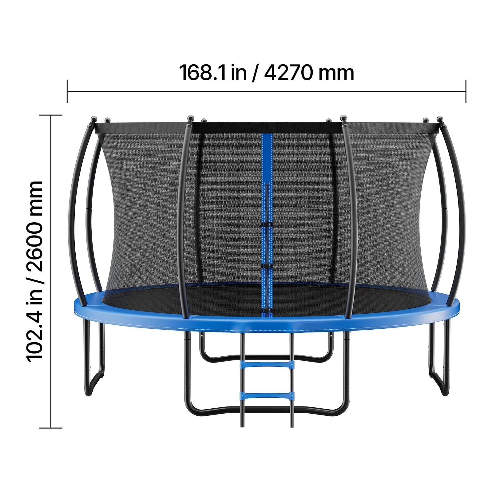 Vonkajšia trampolína s ochrannou sieťou 8–14 FT, odolná sada pre deti
