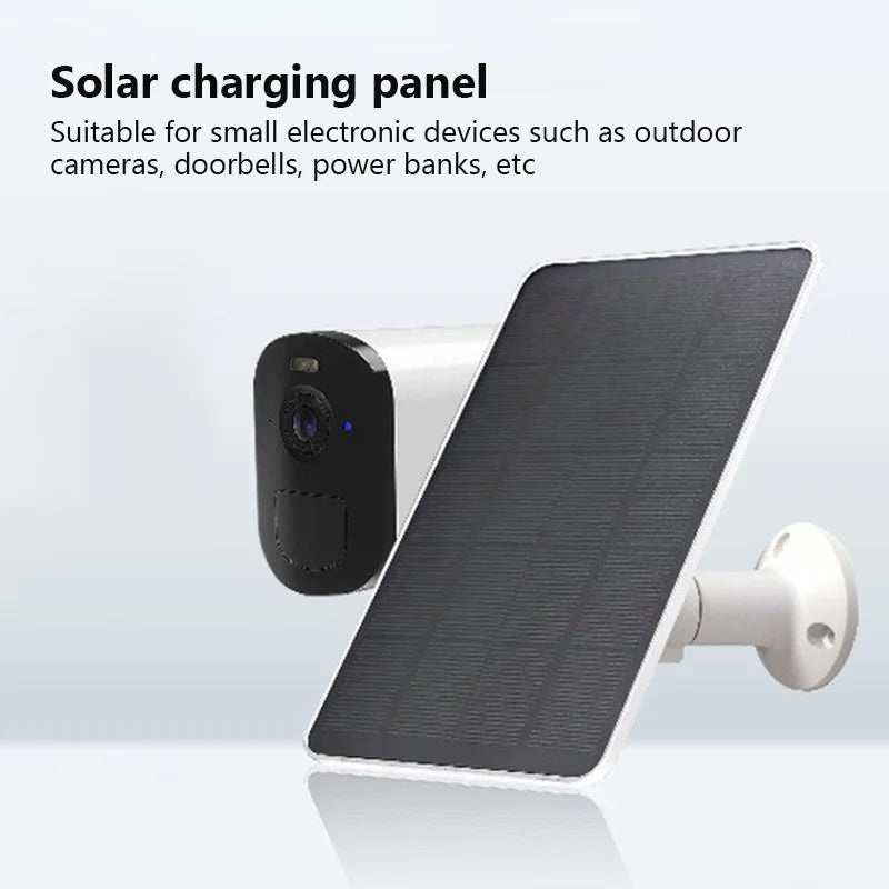 Solar Panel 10W 5V Charging Panel Doorbell Surveillance Camera Low Consumption Security Surveillance Type-C Output 10W