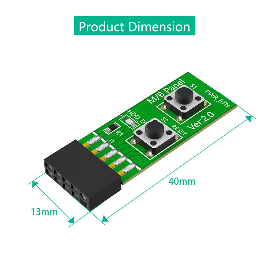 Desktop PC Power and Reset Test Switch Board