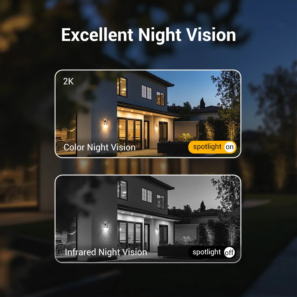 BoyKeep 3MP 2.4GHz WiFi Outdoor Home Security IP Smart Monitor Video Surveillance Camera Full Color Night Vision