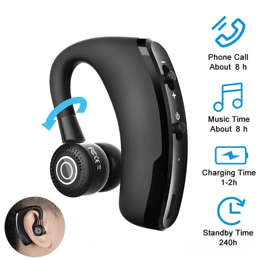 Ušesne brezžične slušalke Bluetooth za poslovne klice Zmanjšanje hrupa Stereo mini enojni ušesni čepki Brezžični Bluetooth EP