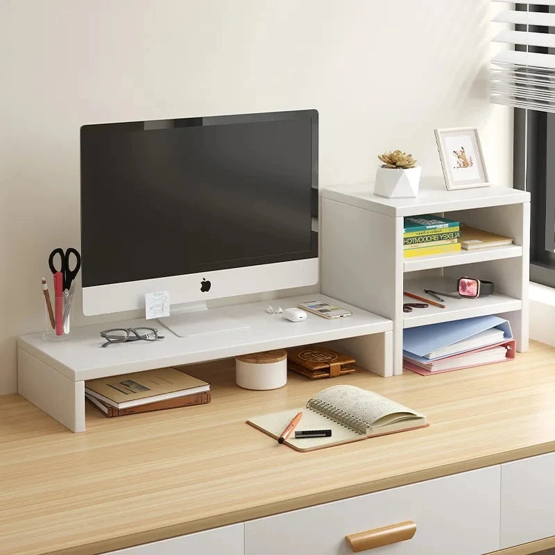 Monitor Riser Stand with Storage – Desk Organizer for Laptop and Screen