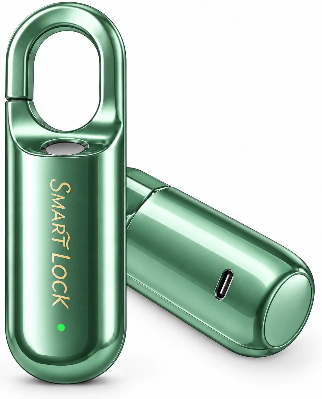 Mini Smart Fingerprint Lock Biometric Keyless Thumbprint Padlock School Gym Locker Small Rechargeable Electronic Locks