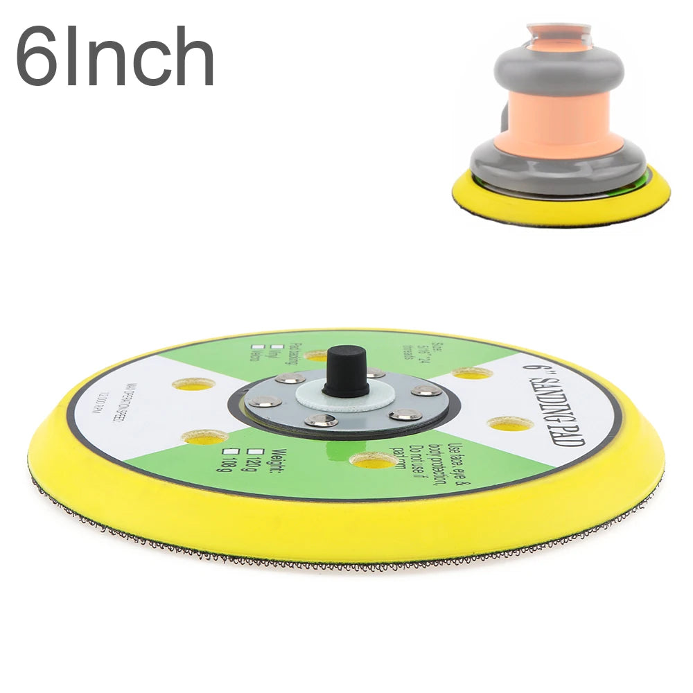 Six-Inch Six-Hole Sander Backing Pad