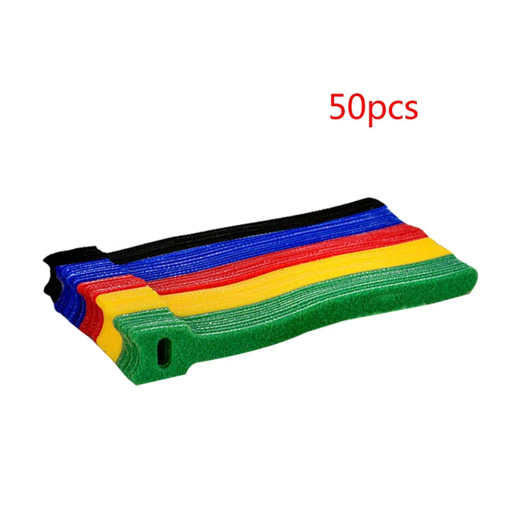 Wiederverwendbare Kabelbinder aus Nylon - Packung mit 50 oder 100 Stück
