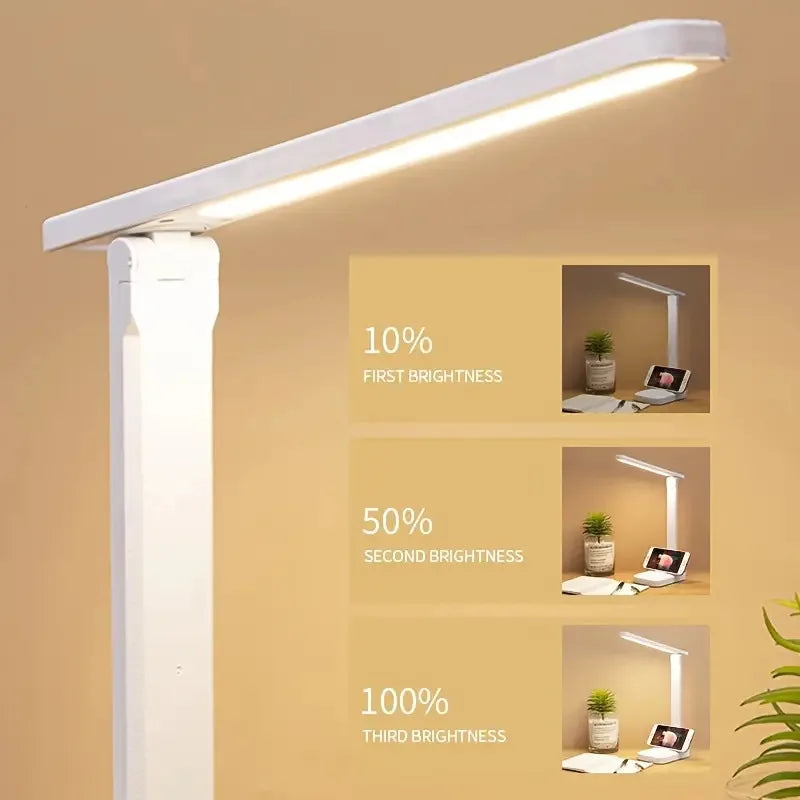 Lampada da scrivania pieghevole a LED alimentata tramite USB con controllo touch
