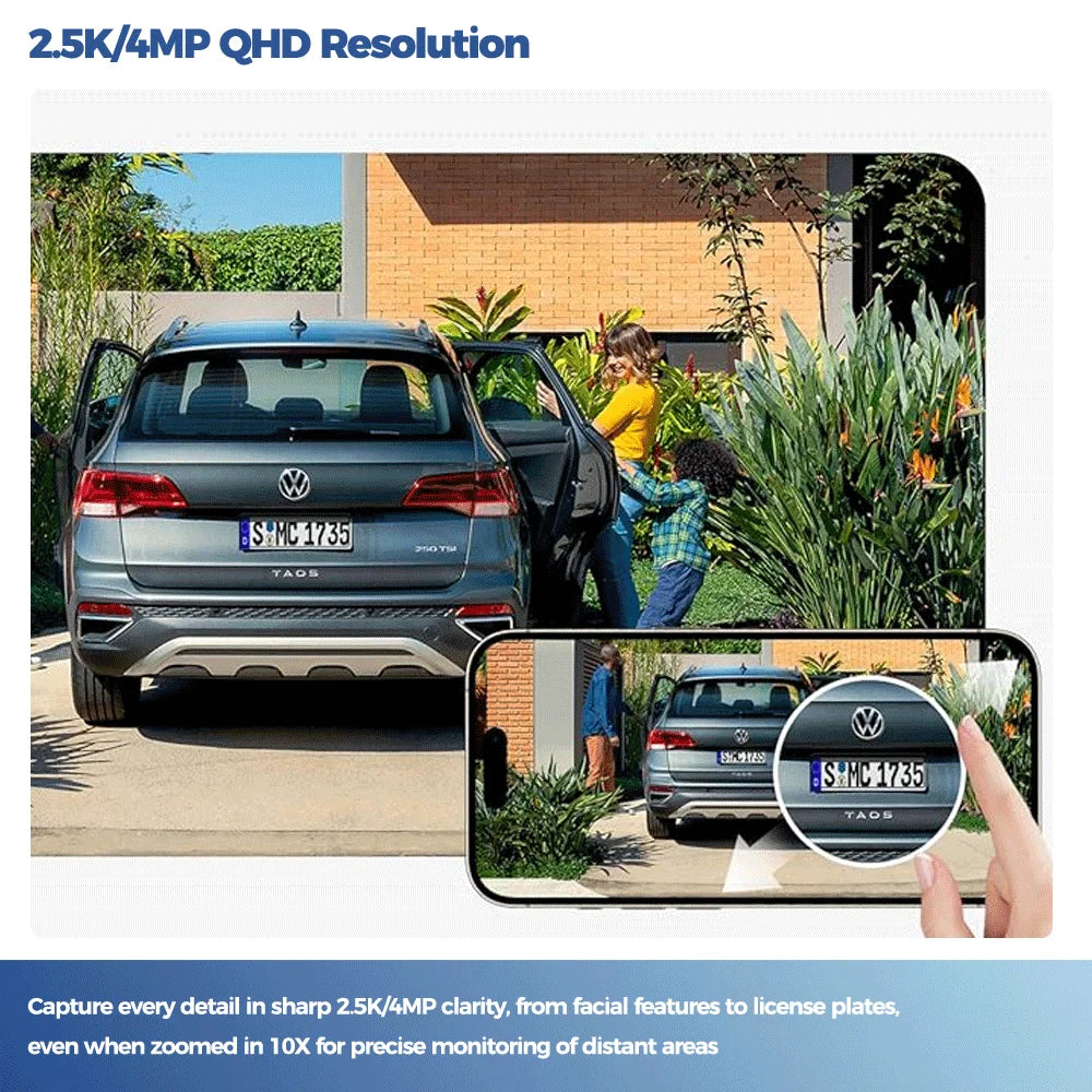 Alevio Vanjska Solarna Bežična Sigurnosna Kamera 4MP IP67