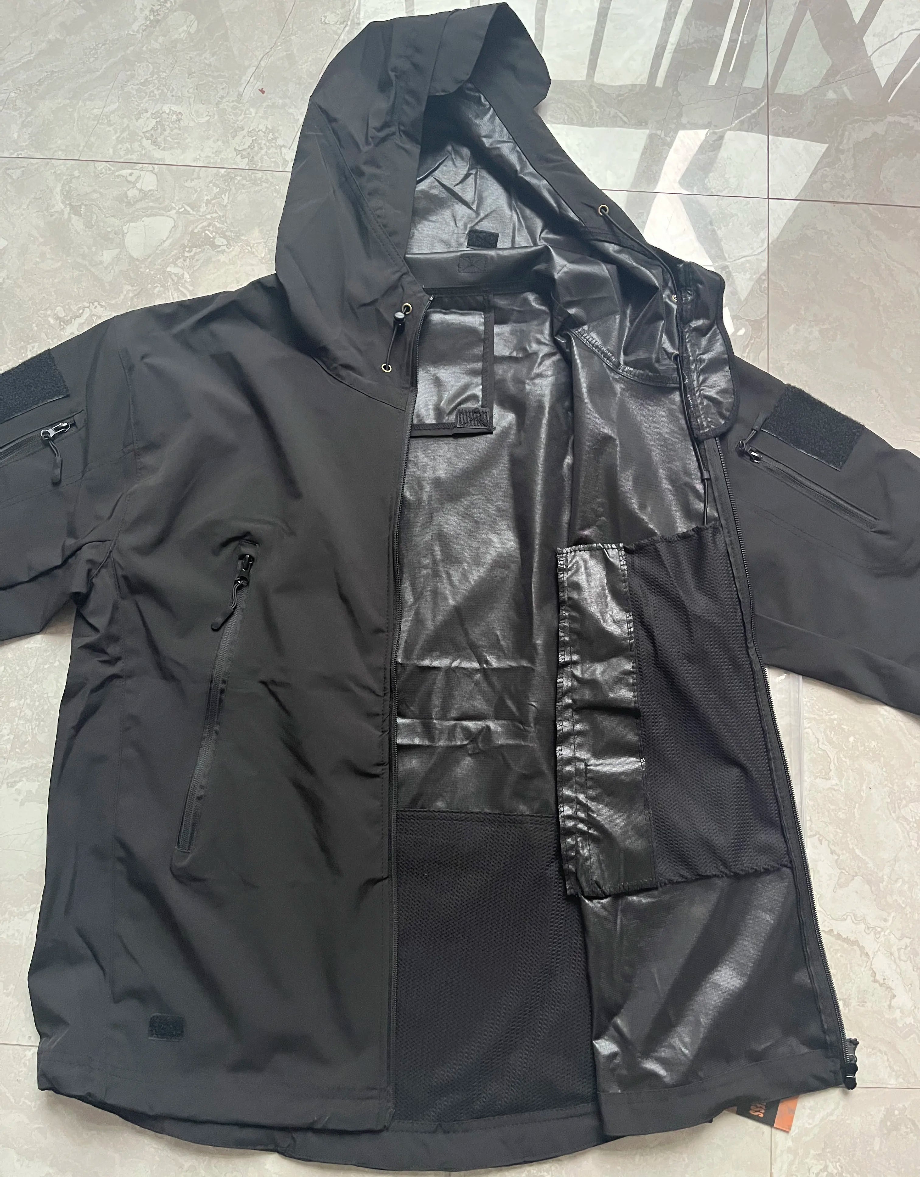 Men’s Tactical Waterproof Soft Shell Jacket with Hood – Windproof