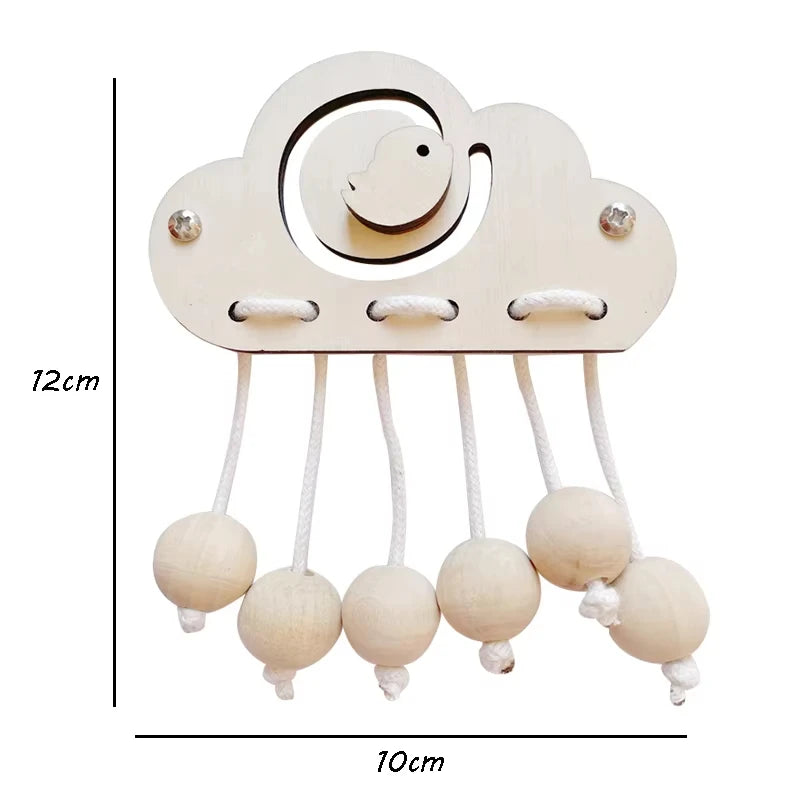 Busy Board Clothes Animal DIY Wooden Accessories Early Learning Toys Busy Board Matching Board Handmade Puzzle Educational Toys