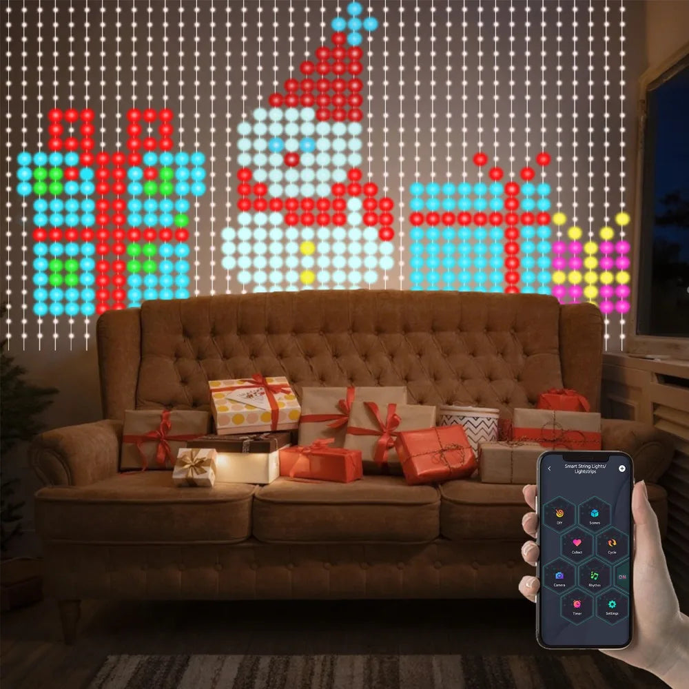 RGB závěsové osvětlení ovládané aplikací - velikostní varianty