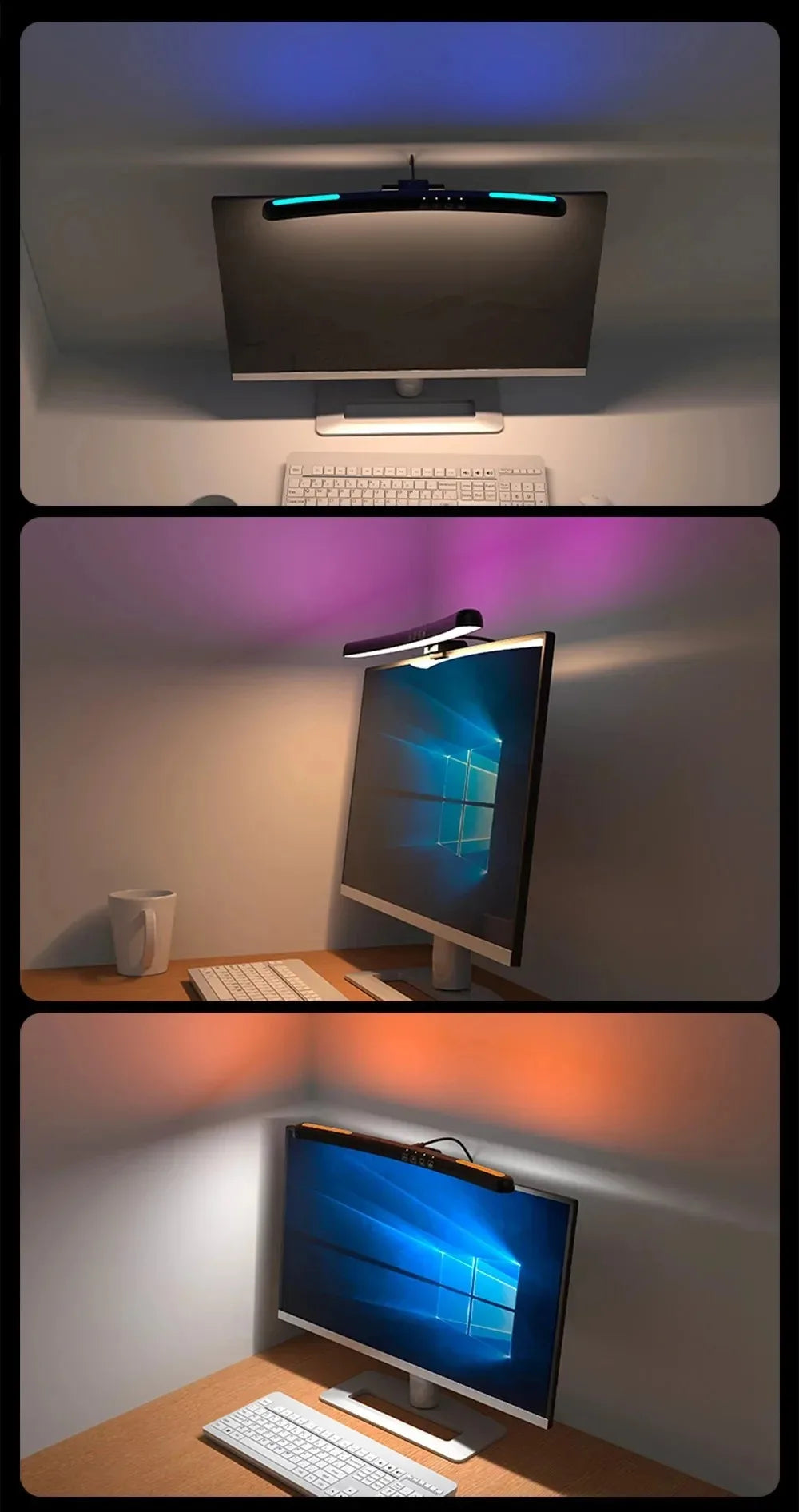 Monitor Light Bar - Straight and Curved Options