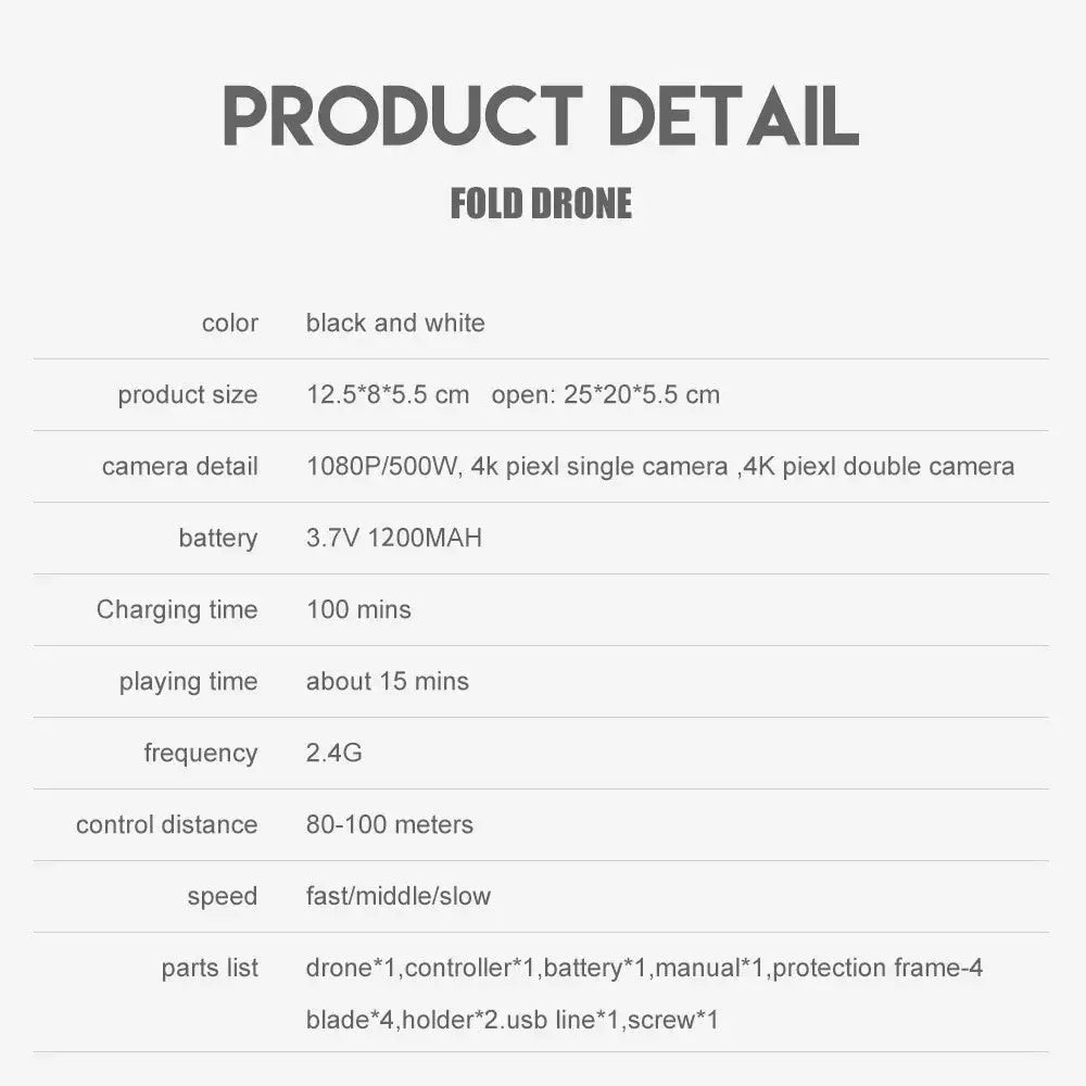 Height Hold Gift Toy 2024 E88Pro RC Drone 4K 1080P Wide Angle HD Camera Foldable Helicopter WIFI FPV