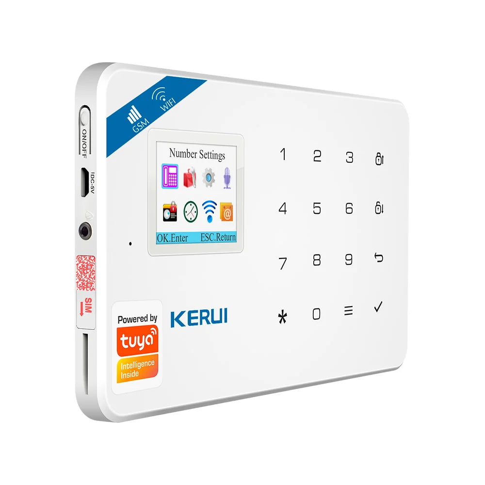 KERUI W181 Wireless WIFI Alarm System Door Sensor Phone APP Remote Control Smart Home Burglar Security Alarm Works with Tuya