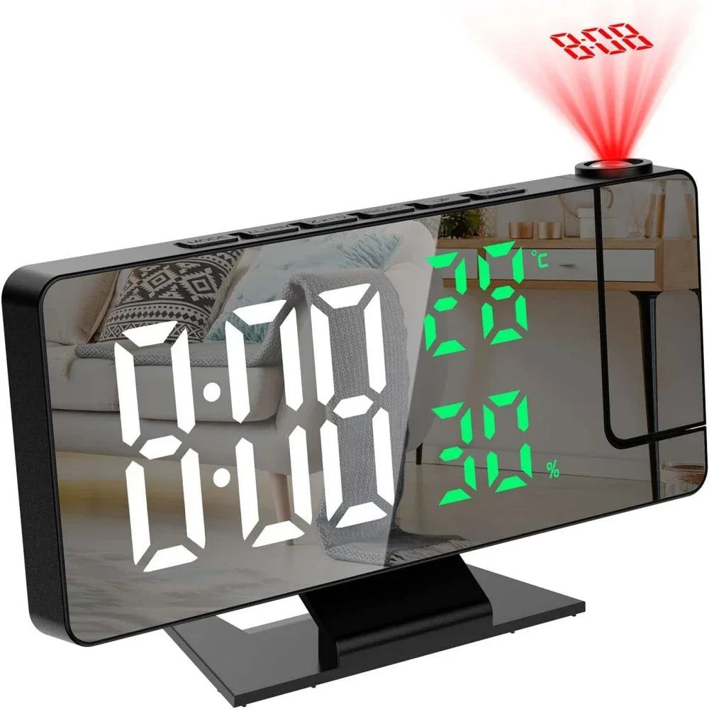 USB Projection Clock with Temperature and Humidity