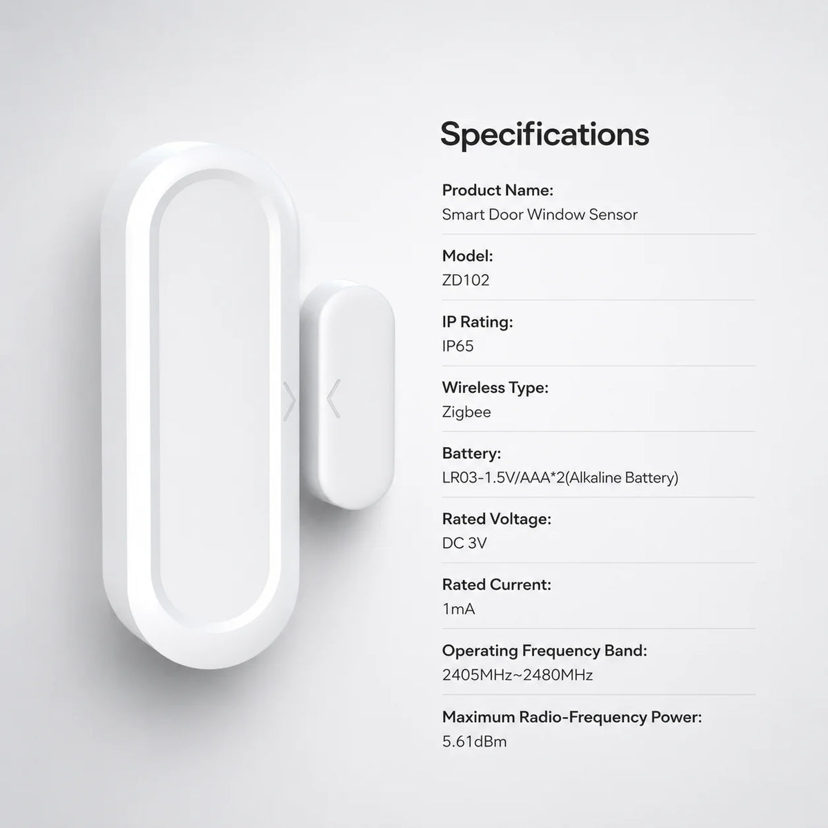 Wi-Fi Door and Window Contact Sensor