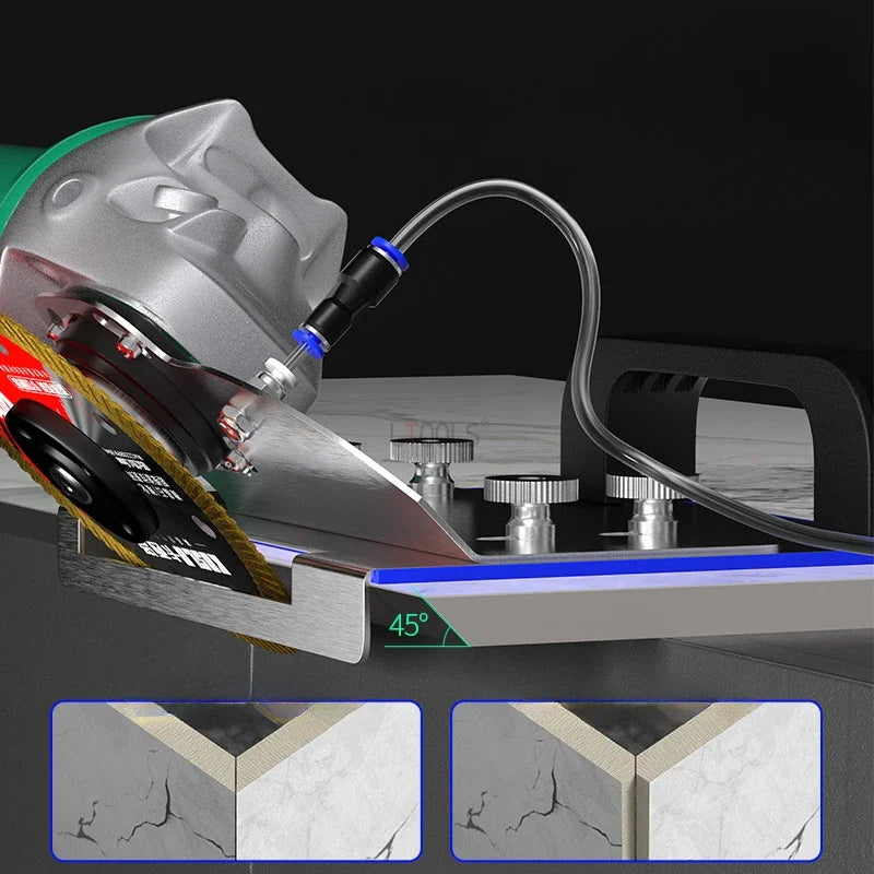 45° Tile Chamfering Guide for 100-Type Angle Grinders